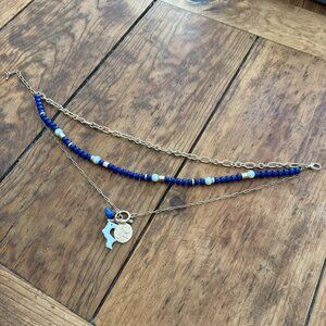 #1 garden party costume jewelry: 19" long necklace w/ clasp closure